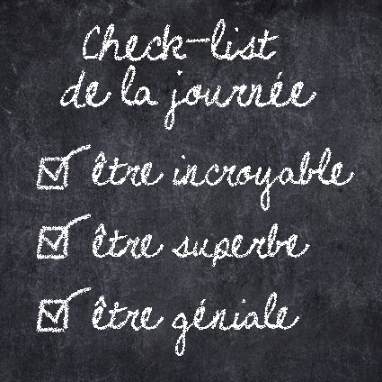 un peu d'auto-suggestion ne peut nuire…!