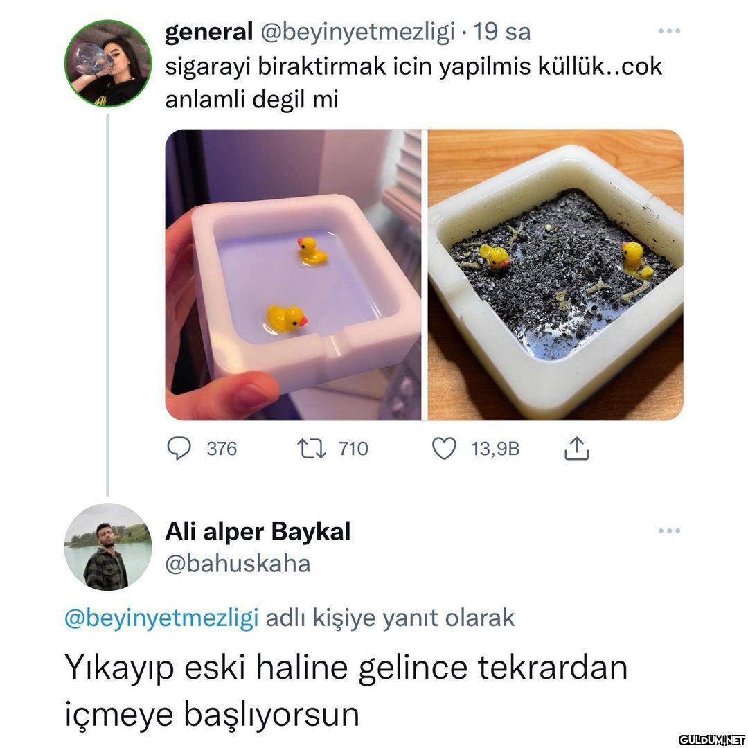 Sigara bıraktıran küllük...