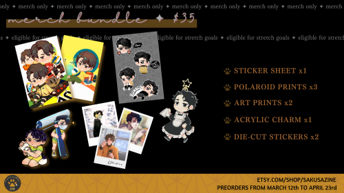 sakusazine:sakusazine:Pre-orders are now OPEN! We’ll have these available until April 23rd.&nb