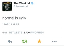 vncntsmth:  normal is ugly.