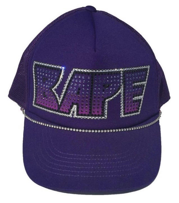 image therapy — A Bathing Ape: Kiss Logo Swarovski Trucker Hat...