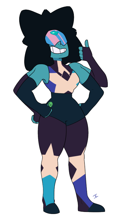 AND I PRESENT TO YOU LADIES AND GENTLEMENGSK, BLUE GARNET WITH WEIRD HAIR