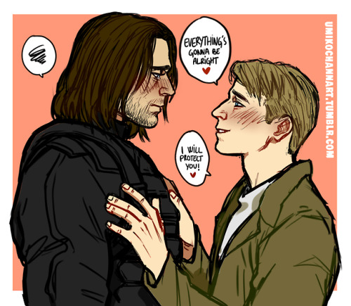 umikochannart: It’s been a while since I drew normal Stucky wheww–