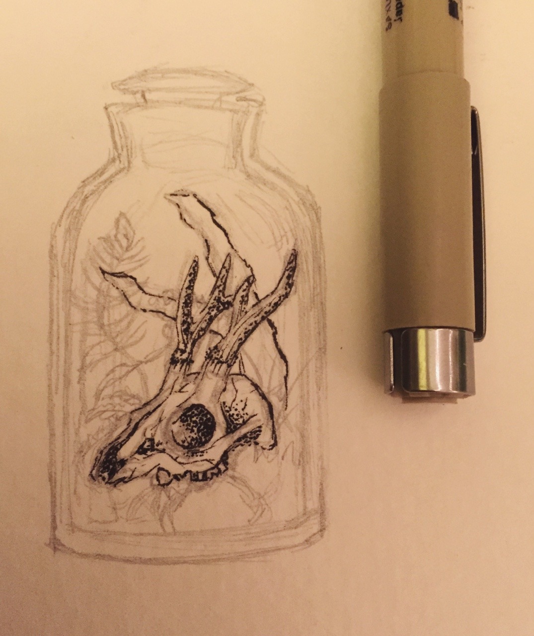 enlightenedromantic:  sketch + final result! I’m happy to say that I’m a lot