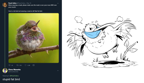 elenamanetta:  Some Twitter response drawings