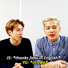 tuansgiving:  Our poor Yugyeomie wants to speak fluent English so bad (๑◕︵◕๑)