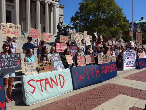egoting:  Some pictures from the rally today at Columbia. So much wonderful support for my sister an