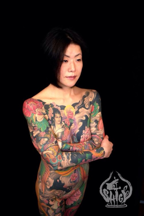 Famous art from Shige&rsquo;s imagination, Yellow Blaze Tattoo, Yokohama