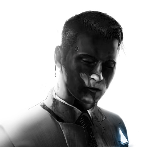 Nice try, but I’m not a deviant. - Connor -60 drawn by me in Photoshop. Couldn’t decide which backgr