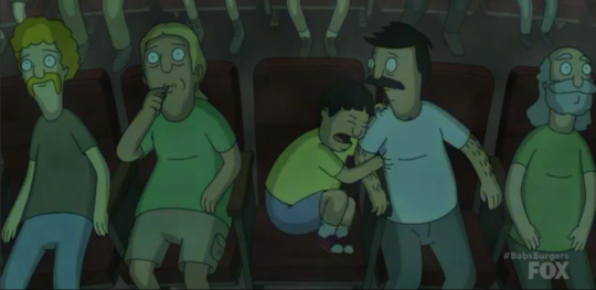 derek-demotopolis:  marauders4evr:  Awww… I know I talk about Bob’s Burgers a lot but one of the newest episodes was so sweet. It starts with Bob realizing that there’s going to be a laser-light-rock-show and remembering how much he loved going