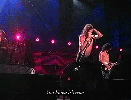 rocknroll-over:Aerosmith performing Dream On at Woodstock ‘94the second gif