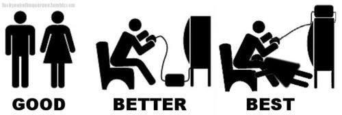 sexysexideas:  SexySexIdea #514 - Take turns using oral sex, to distract each other while they play a video game. When the players turn ends, you switch. See who gets the high score.