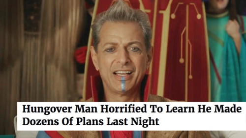 lieutenant-sapphic: Thor: Ragnarok + The Onion headlines (2/?)