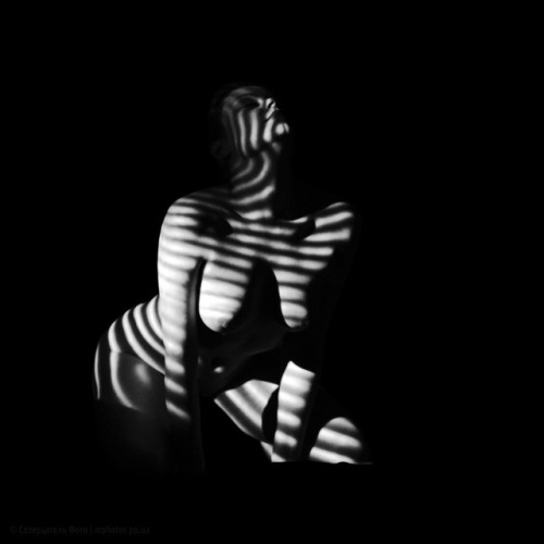 Stripes of Light (with model Marisabel) by meditativephotos, 2015