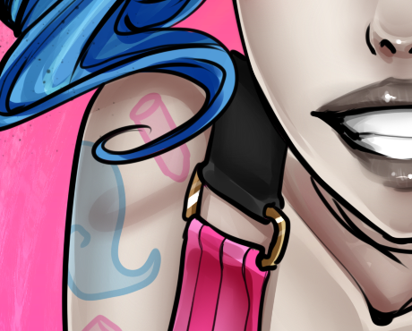 ikebanakatsu:  God, it’s finished! I hope you like it! Jinx from League of Legends <333333 Soon in my deviantart e_e http://ikebanakatsu.deviantart.com/  Hard fucking problems with the quality of the second part, so I crop it in 4 t3t