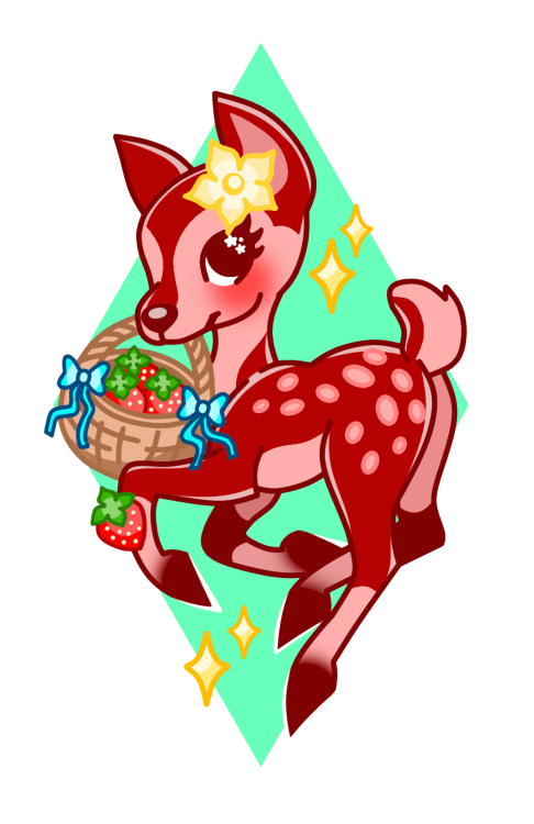 a strawberry deer 