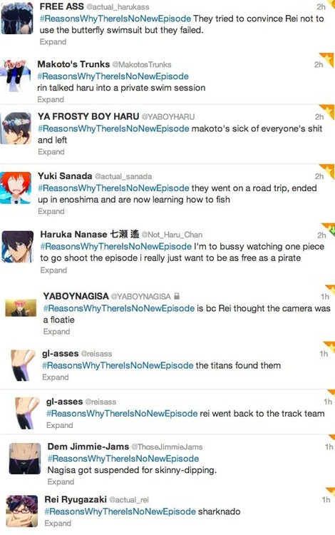 freetweets:  There’s no episode 5 this week and these are just some of the reasons