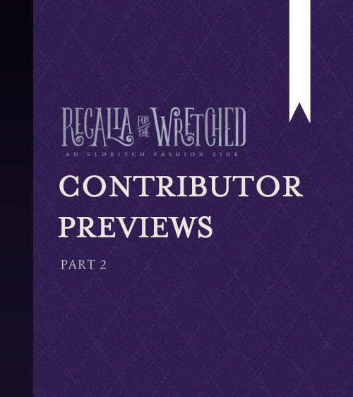 CONTRIBUTOR PREVIEWS Another set of previews after the second check-in! Everyone&rsquo;s pieces 