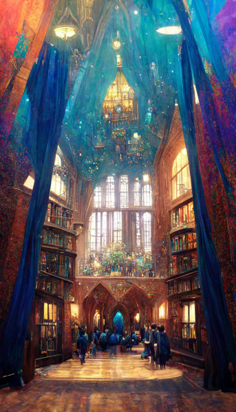 elina-clevergull:Hogwarts&rsquo; Houses Common Rooms by Midjourney AI 