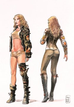 brianmichaelbendis:  Barbarella designs by Milo Manara