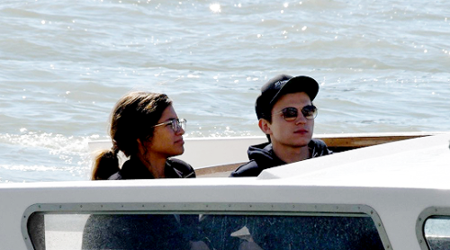 peteparkers:Tom Holland and Zendaya arriving in Venice, Italy