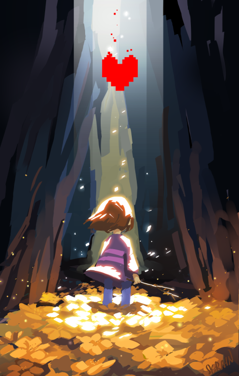serain: Seeing all the great Undertale fanart…. it fills you with determination to make your 