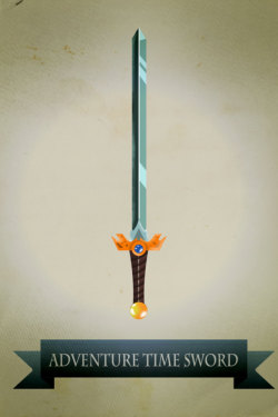 geeksngamers:  Adventure Time Sword Series - by Harshness Posters available for sale at his Etsy 