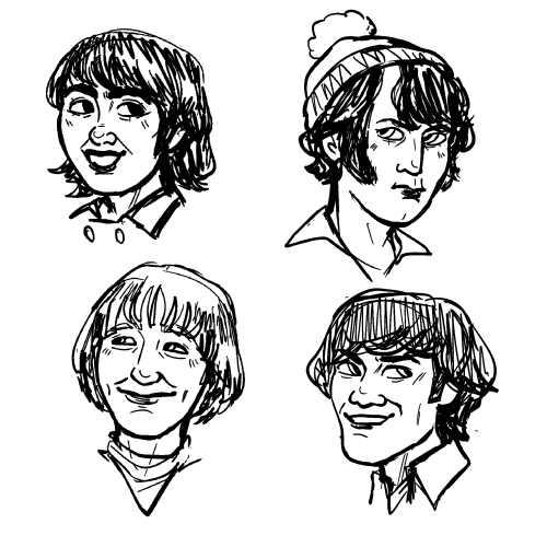 Sketches Of My Favorite Bands Atm :)