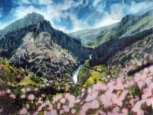 Hester Finch (British, b. 1981, London, England) - Foča, Bosnia, 2014 Paintings: Oil on Linen on Boa