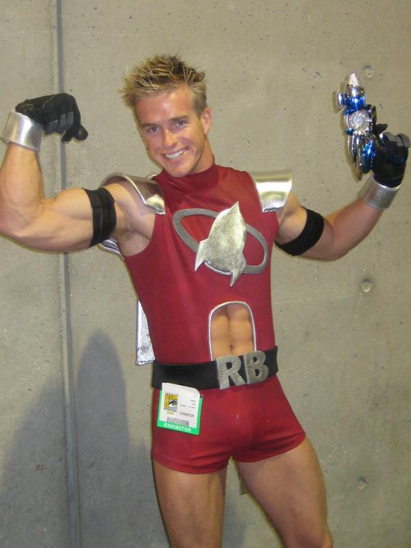 heroperil:  James Ellis as “Rocketboy” at Comic Con 2008.     Final pic is