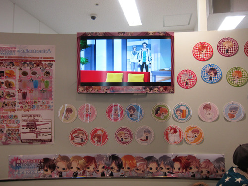 Brothers Conflict Themed Animate Cafe in Tennoji