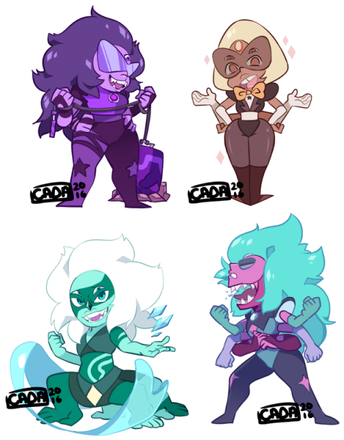 Fusion Moms! (minus Opal) I really love how Alexandrite came out!!!Stickers will be sold at AN ~ wil