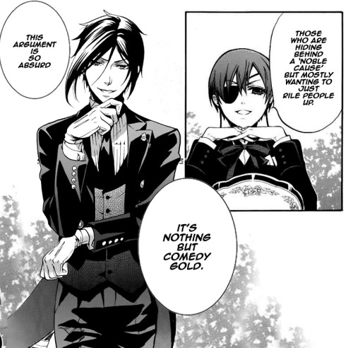 rinfiora:  Have Sebastian and Ciel’s third party’s view   ヾ  (´∇｀*)ノ  Because this fandom is beyond saving, lol. But SebaCiel is a huge ship that’s not going to be swayed merely by some individuals who love to put others down and make