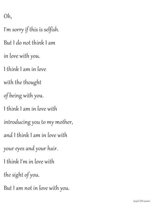 Love you in poems with In Love