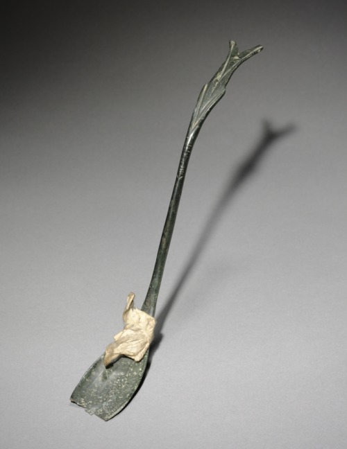 Spoon with Fish-Tail Design, 918-1392, Cleveland Museum of Art: Korean ArtSize: Overall: 27.5 cm (10