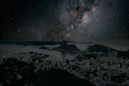 sosuperawesome:  Photographer Imagines What World Cities Would Look Like Without Lights French photographer Thierry Cohen wants to show you what the cities might look like if they went dark on a clear day, and if the photographer focused on bringing out