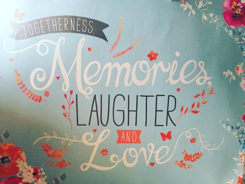 Togetherness. Memories. Laughter and love. #love #qotd #typography #type #memories #instagood #happy