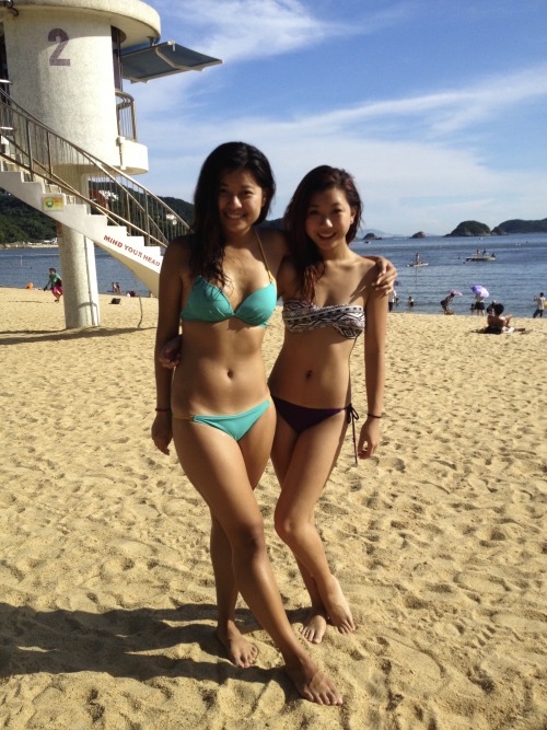 greatwong: hkgirlinvasion: Asian girls  Hong Kong beach Follow at chinese-girls-on-film.tum