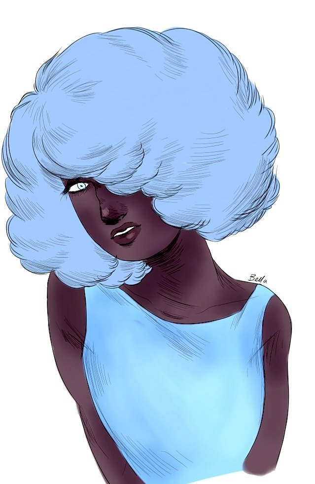 bella-aubrie:  @starredforlife requested to draw my human au for Blue Pearl!! Hope