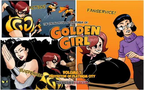 healthyfetish: Get your copy of   The Developing Adventures of Golden Girl, Volume 1 today at our itch.io page! Note: Audrey Page/Golden Girl and other supporting characters of The Developing Adventures of Golden Girl are the result of a collaboration