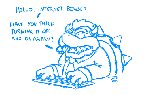 thechildinthecorner:  mcnugget-monarch:  when you accidentally say internet Bowser instead of Browser      