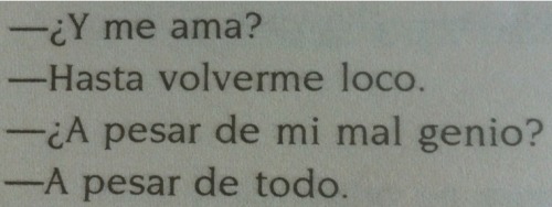 dale-atu-cuerpo-alegria-macarena:  jacktriper:  tu mal genio, ni siquiera sabia que tenias mal genio… ejej   si me ama a pesar de tener mal genio a veces y me soporta como qisas nadie me a soportado nunca <3333 