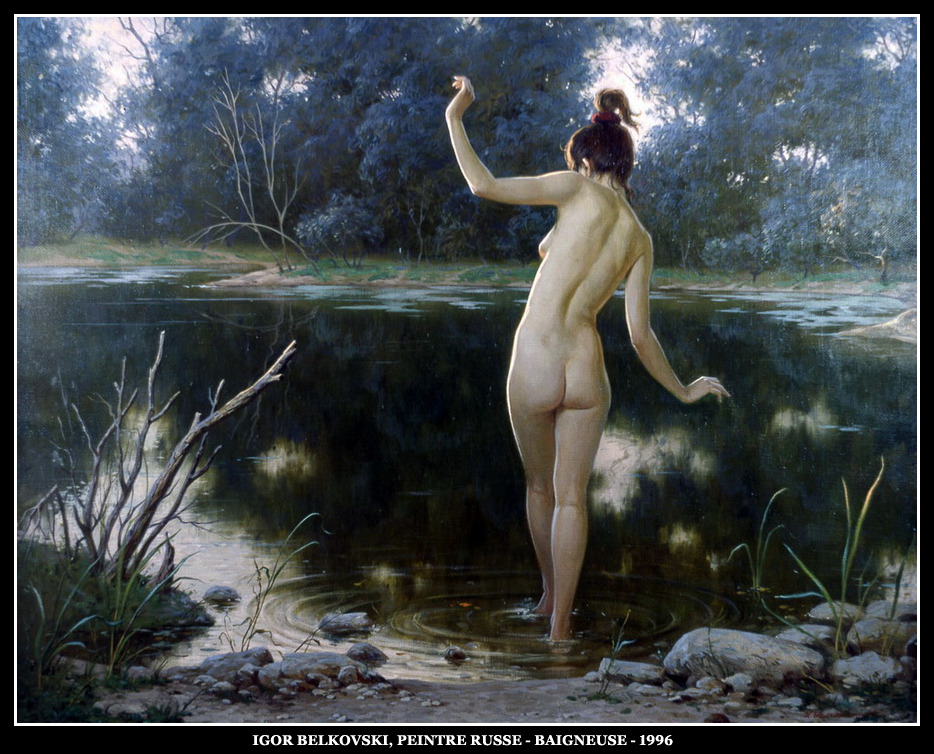adhemarpo:  Igor Belkovski, peintre russe - Baigneuse - 1996 