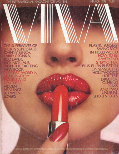 americanapparel:  Viva, March 1976.
