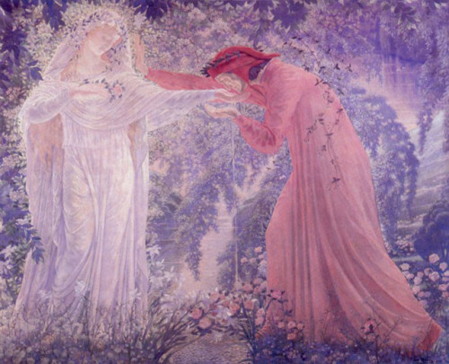 Dante Drinks the Waters of Lethe by Jean Delville
