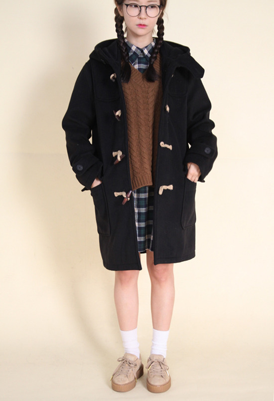 daeum:   n duffle coat (BLACK)  87,000원  