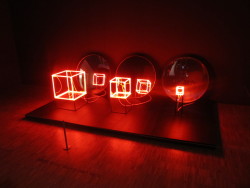 dufos:  neon boxes, centre g pompidou