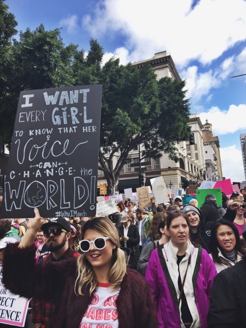 most of my photos from today’s women’s march in san diego. my phone started to die real quick, even on low power mode, so i had to conserve the battery. there were so many creative and hilarious and deep signs. i wish i could have captured