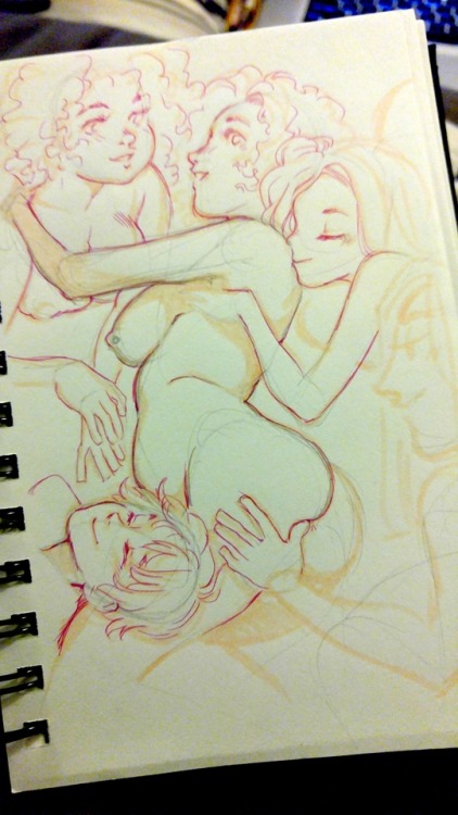 bramblefix:  here it is, get ready for the shittiest cell phone quality sketchdump everAll warmups done within the last week or so!