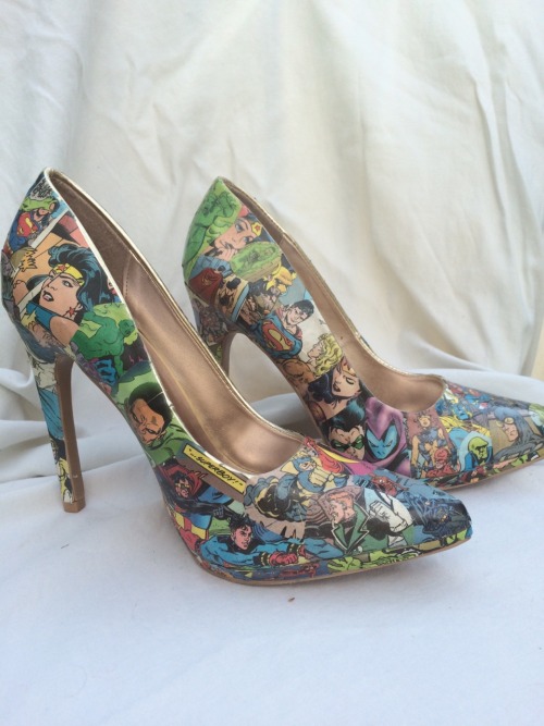 Specific Volume: $90JLA, assemble! No, wait&hellip;These JLA shoes are covered with all the JLA 